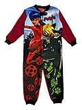 pyjama en polaire tout doux arlis Pyjama Combinaison Miraculous-Fille (FR/ES, Âge, 4 Ans, Taille Normale, Rouge)