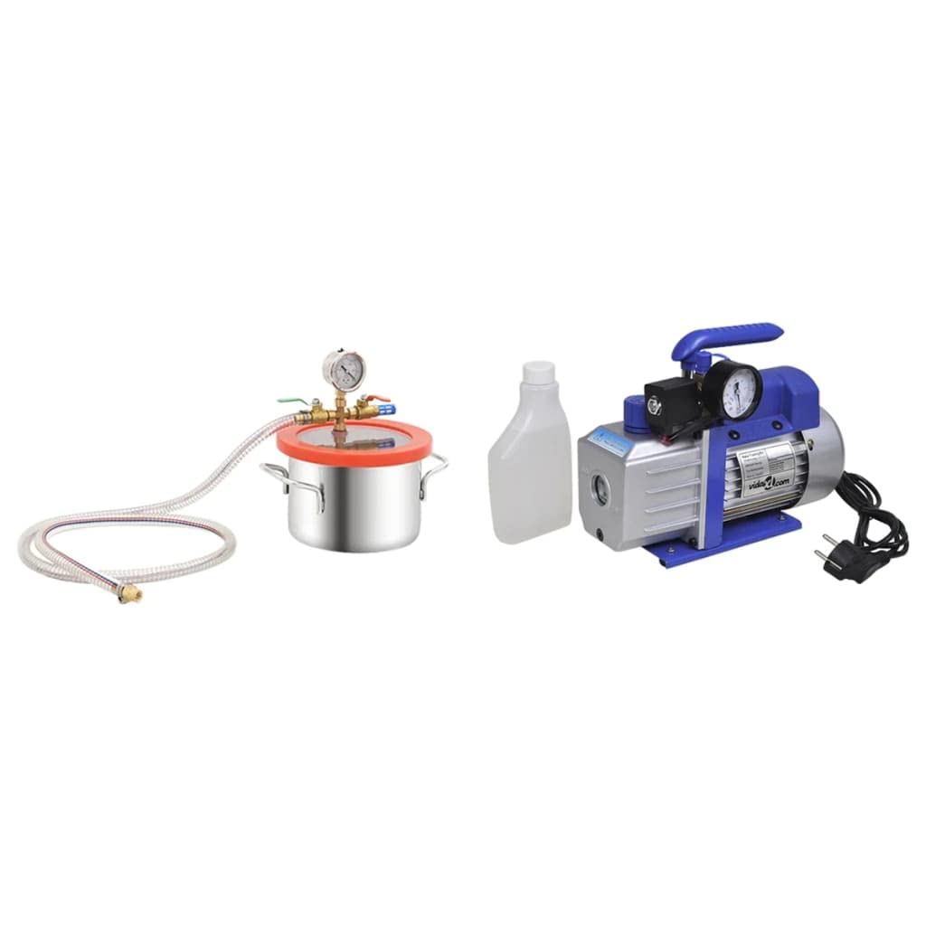 INLIFE Vakuumkammer mit Einstufiger Pumpe 3,7 L,9.62kg,3100546