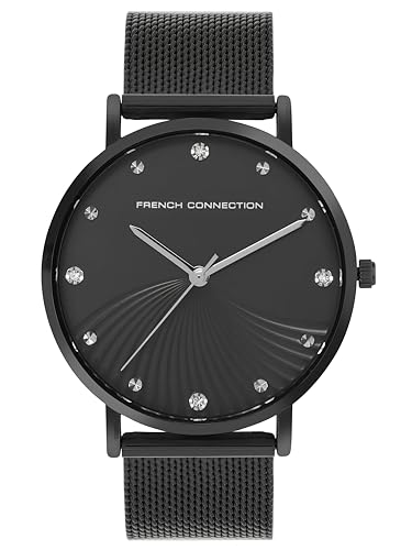 Image of French Connection Black Dial Analog Watch for Women-FCC01BM-B