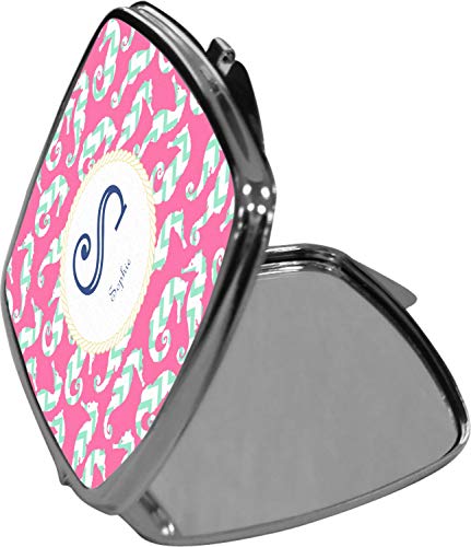 Espejo compacto personalizado caballitos de mar miniatura 3