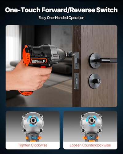 VEVOR 12V Brushless Impact Driver Kit
