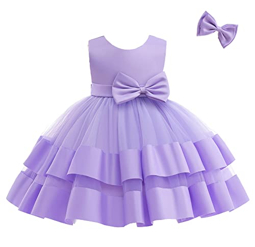 CMMCHAAH 0-6 Years Baby Girls Pageant Dress Toddler Formal Backless Wedding Bridesmaid Dresses