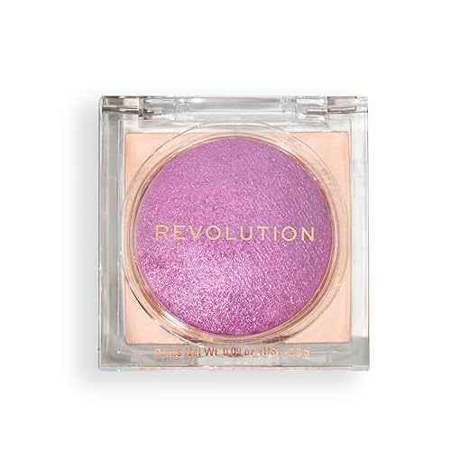 Revolution, Beam Bright Blush, Fard in Polvere per il Viso, Facile da Sfumare e Stratificare, Finitura Luminosa per Guance Radianti, Vegano e Senza Crudeltà, Lick of Lilac Purple
