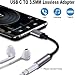 USB Type C to 3.5mm Female Headphone Jack Adapter-2 pa'ck, USB C to Aux Audio Dongle Cable Cord Compatible with Pixel 4 3 2 XL, Samsung Galaxy S21 S20 Ultra S20+ Note 20 10 S10 S9 Plus for iPad Pro