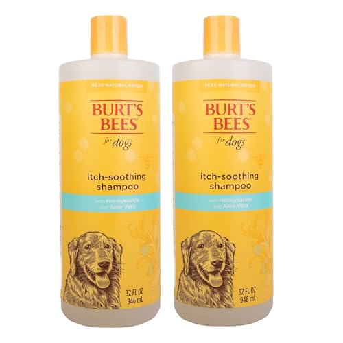Burts-Bees-for-Pets-Naturally-Derived-Itch-Soothing-Shampoo-with-Honeysuckle-Anti-Itch-Dog-Shampoo-for-All-Dogs-with-Dry-Itchy-and-Sensitive-Skin-32-Oz-2-Pack - Cucciolini Doodles Burts-Bees-for-Pets-Naturally-Derived-Itch-Soothing-Shampoo-with-Honeysuckle-Anti-Itch-Dog-Shampoo-for-All-Dogs-with-Dry-Itchy-and-Sensitive-Skin-32-Oz-2-Pack