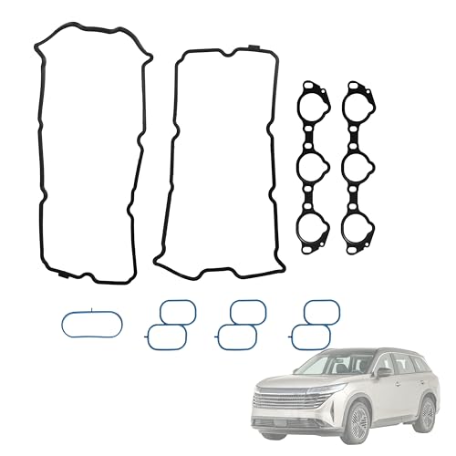 Image of Engine Valve Cover Gasket Set for Nissan Frontier 05-19,for Nissan NV1500 /2500 /3500 12-20,for Nissan Pathfinder /Xterra 05-15,for Suzuki Equator 09-12,4.0L,V6,OE MS19453 MS19031 MS964542