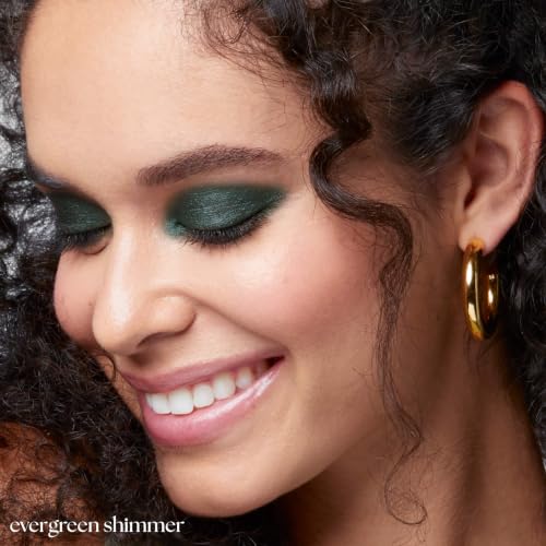 Image of Julep Eyeshadow 101 Cream-to-Powder Waterproof Eyeshadow Stick - Evergreen Shimmer - Long-Lasting, Buildable, Crease-Proof, Cruelty Free, Shimmer Finish with Built-In Smudger