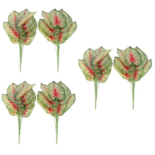 Matériel de composition Alipis : décoration de feuilles de fête rouge - 2