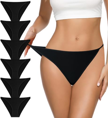 Image of Eiggam Women's Cotton Bikini Panties,High-Cut Full Coverage Stretch Cool Underwear for Women