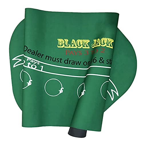 ZHDBD Pokertisch Top12060Cm Gummi Blackjack Tischdecke 21Punkte Pokertisch Tischdecke Wasserdicht Pokertisch Brettspiele Matte Tischplatte Casino Filz – Bild 3