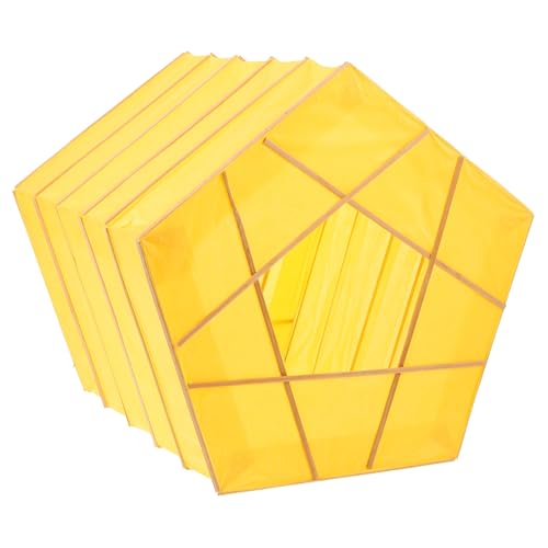 Housoutil Pantalla de Papel Plegable para Lámpara Colgante Lámpara Cuadrada de Origami 30X30 CM Pantalla de Papel para Techo Decorativa Color Sólido Accesorio Ligero para Ambiente
