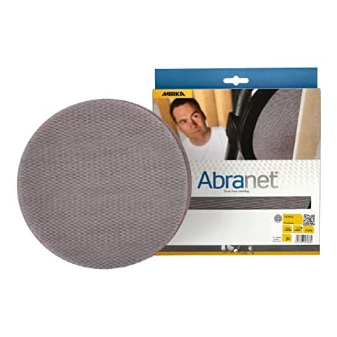 Mirka Abranet® Mesh Sanding Discs (Diameter 225 mm), Professional Sanding Mesh with P240 Grit and Velcro, for Hand Sanding, Orbital Sander and Wall and Ceiling Sanders, Pack of 10 Cover
