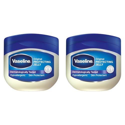 Vaseline Original Protecting Jelly Schützende und Reparierende Creme Geeignet für Empfindliche Haut Genährte Trockene Haut Regenerierte Hautbarriere Mit Reinem Vaseline-Gel 2x 250 ml
