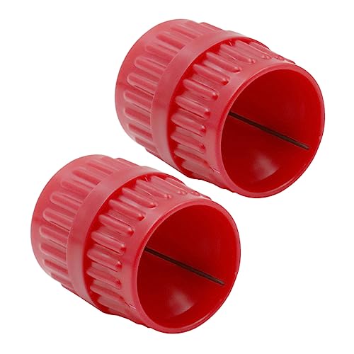 DIYEAH 2piezas Máquina De Biselado Escariadores De Tubos Herramienta Escariadora Para Desbarbar Escariador Interior y Exterior Herramienta De Desbarbado Para Conexión De Plomería Para