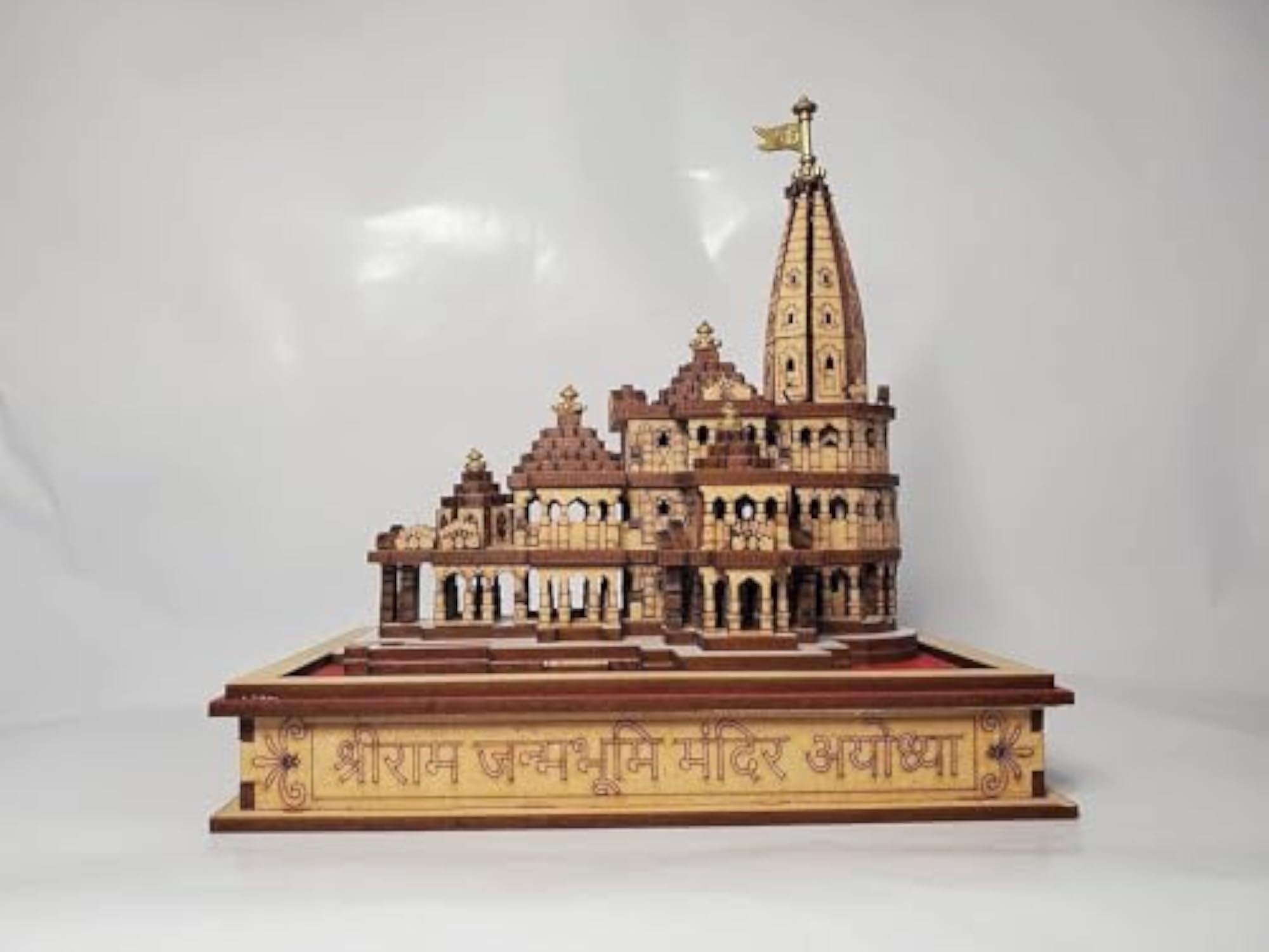 Shree Ram Mandir Ayodhya Wooden Temple Model