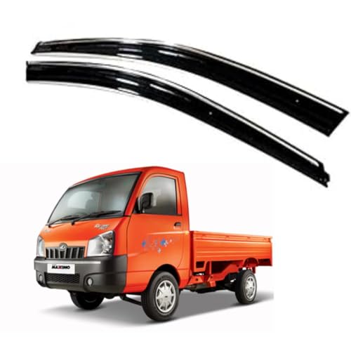 Image of CAR SAAZ Chrome Line Door Visor for Maxximo (2011-2015)(Set of 2Pcs) | Rain Guard | Wind Deflector