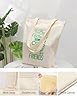 AILOONG Unbleached Canvas Tote Bag Quote Best Wine Drinks With Friends Home Devor 340g/m² thick fabric Uses as a tool bag #2