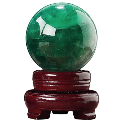 Sphere en fluorite verte polie de qualite superieure pour ornement chic
