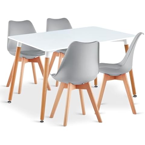 LEPTIS MAGNA Modern Dining Table and Chairs Set Cover