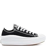 Klassische Sportschuhe Converse Damen Chuck Taylor All Star Move Gymnastikschuh, Black White White, 42 EU