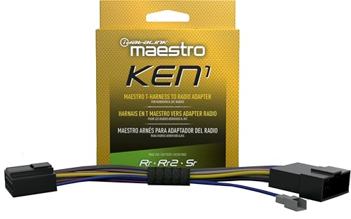Idatalink Maestro Acc-HU-KEN1 Plug and Play Installation T-Harness for Select Kenwood & JVC Car Radios with 22-Pin Connector (ADS-MRR, ADS-MRR2 or ADS-MSR Module Required) by Idatalink - Used condition - US$13.87