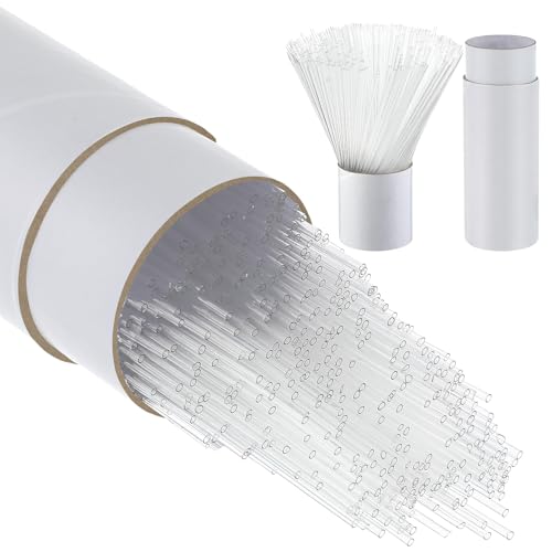 Reallnaive 500 Pcs Glass Capillary Tube 100mm Melting Point Tube Both Ends Open Glass Pipettes for TLC Spotting Lab Supplies (0.9 ID mm and 1.1 mm OD)