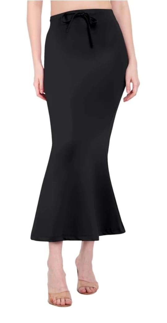 Styleher Stretchable Saree Shapewear Petticoat for Women, Cotton Blended,Petticoat,Skirts for Women,Shape Wear Dress for Saree Black-image-8