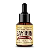 Barberry Coast Shave Co. High Performing Bay Rum Beard Oil - Get a Softer, Fuller Beard - Fortified with Argan Oil from Morocco, Jojoba & Grapeseed Oils - 1oz.