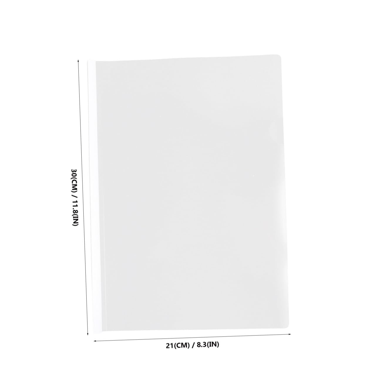 STOBOK 50 Stück Transparente Plastikordner mit Ziehstab Robust und Bruchsicher Dokumente Praktisch und Tragbar für Büro und Schule Zufällige Farbe