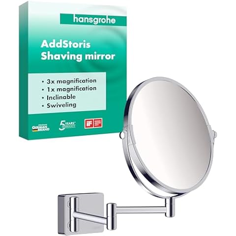 hansgrohe AddStoris Chrome Shaving Mirror Cover
