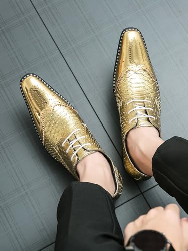 Oxford Business Dress Shoes Premium Leather Lace Up for Men Office Formal2