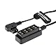 Alvin’s Cables Dtap Verteiler D-Tap Splitter D-Tap-Stecker auf 4-Port-Dtap-Buchse Stromkabel für V-Mount-Kamera Batterie P-Tap-Power-Hub 60cm| 23,6 Zoll
