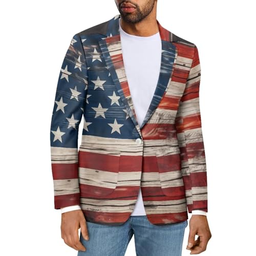 Men's Suit Slim Fit Blazer Jacket One Button Blazer for Men, Lightweight Sport Coats with Pocket3