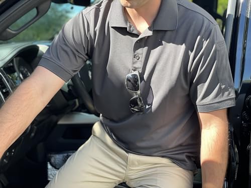 LAPG Men's Lightweight Short Sleeve Core Polo, Stretchy and Breathable, Anti-Wrinkle Polo Shirt for Men3