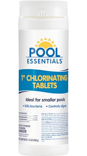 Pool Essentials 1 Swimming Pool Chlorinating Tablets Kills Bacteria & Controls Algae 1.5LB