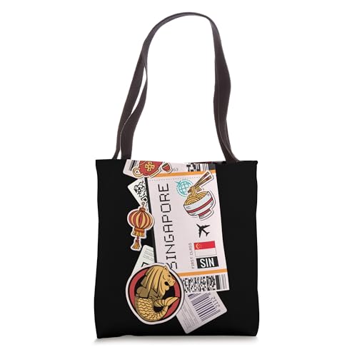 Airport and Airline Tags - Boarding Pass of Singapore Tote Bag