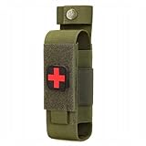 [PHOENIX IKKI] 調整可能 多機能 屋外 はさみ 救急用ハサミ トランシーバー 懐中電灯 フラッシュライト 止血帯 ポーチ ホルダー ツールバッグ タクティカルギア グリーン