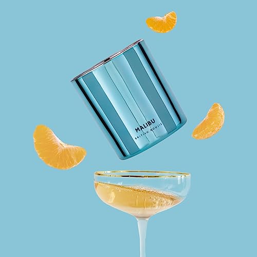 Premium Scented Candle in Box - Mimosa Luxurious Highly Scented Fragrance with Long Burn time - Large 280gm Natural Wax - Scented Candle Gifts for Women & Men (Malibu) - Image 3