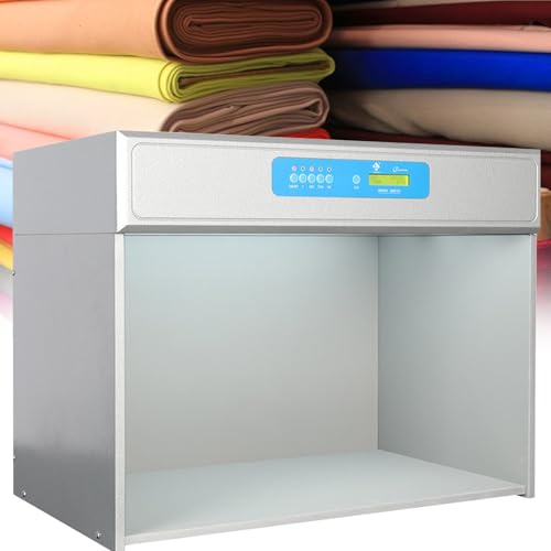 6 Light Sources Assessment Cabinet, 6 Color Color Matching Box, Color Matching Cabinet Light, Sources Color Cabinet for Equipment Commercial
