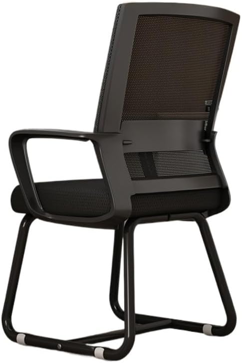 Office Chair Breathable Mesh Computer Chair with Arm Support, Comfortable Desk Chairs Office Conference Reception Chair for Adult Working Study Chair for Desk(Black)