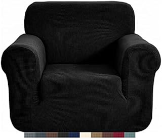 HEYOMART High Stretch Sofa Cover 1 2 3 4 Seater Couch Cover for Living Room Jacquard Knitted Thick Sofa Slipcovers for Dogs Pets Cats Furniture Protector (2 Seater, Light Grey)