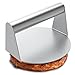Stainless Steel Burger Press, 5.5 Inch Round Burger Smasher, Non-Stick Smooth Hamburger Press Flat Bottom Without Ridges, Bacon Press, Grill Press Perfect for Flat Top Griddle Grill Cooking Stainless Steel Burger Press, 5.5 Inch Round Burger Smasher, Non-Stick Smooth Hamburger Press Flat Bottom Without Ridges, Bacon Press, Grill Press Perfect for Flat Top Griddle Grill Cooking