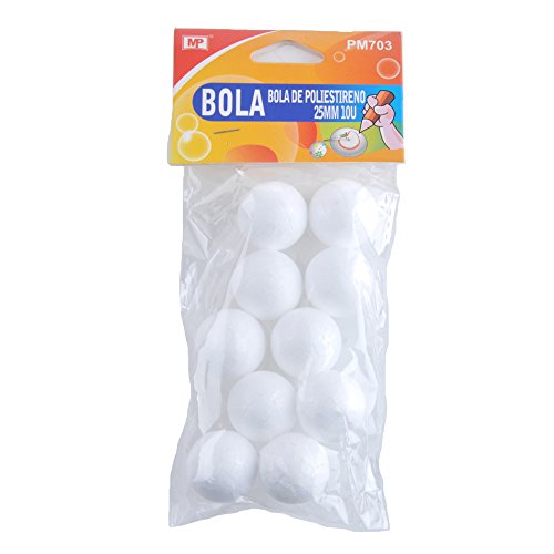 MP PM703 Confezione da 10 palline di polistirolo