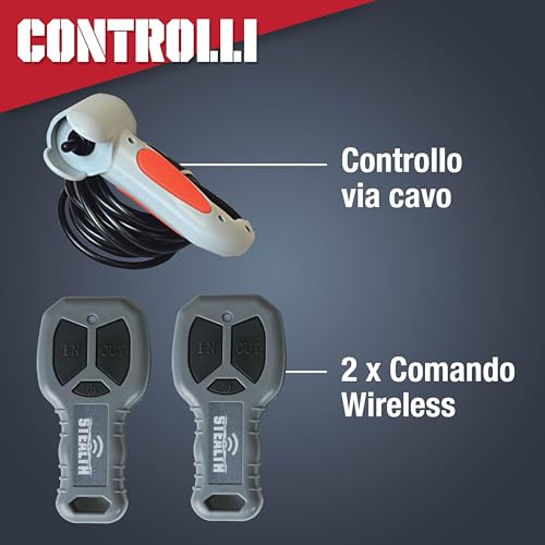 Stealth 12v Argano Elettrico di Recupero Wireless
