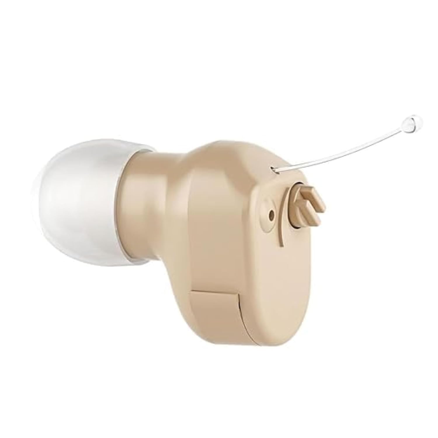 shamanics axon k-188 hearing aid machine for senior citizens | mini cic completely-in-canal hearing amplifier | invisible in-ear design | adjustable volume control | beige | pack of 1