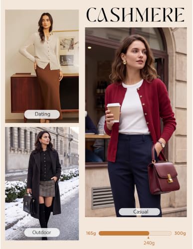 GRACE KARIN Merino Wool Cardigan