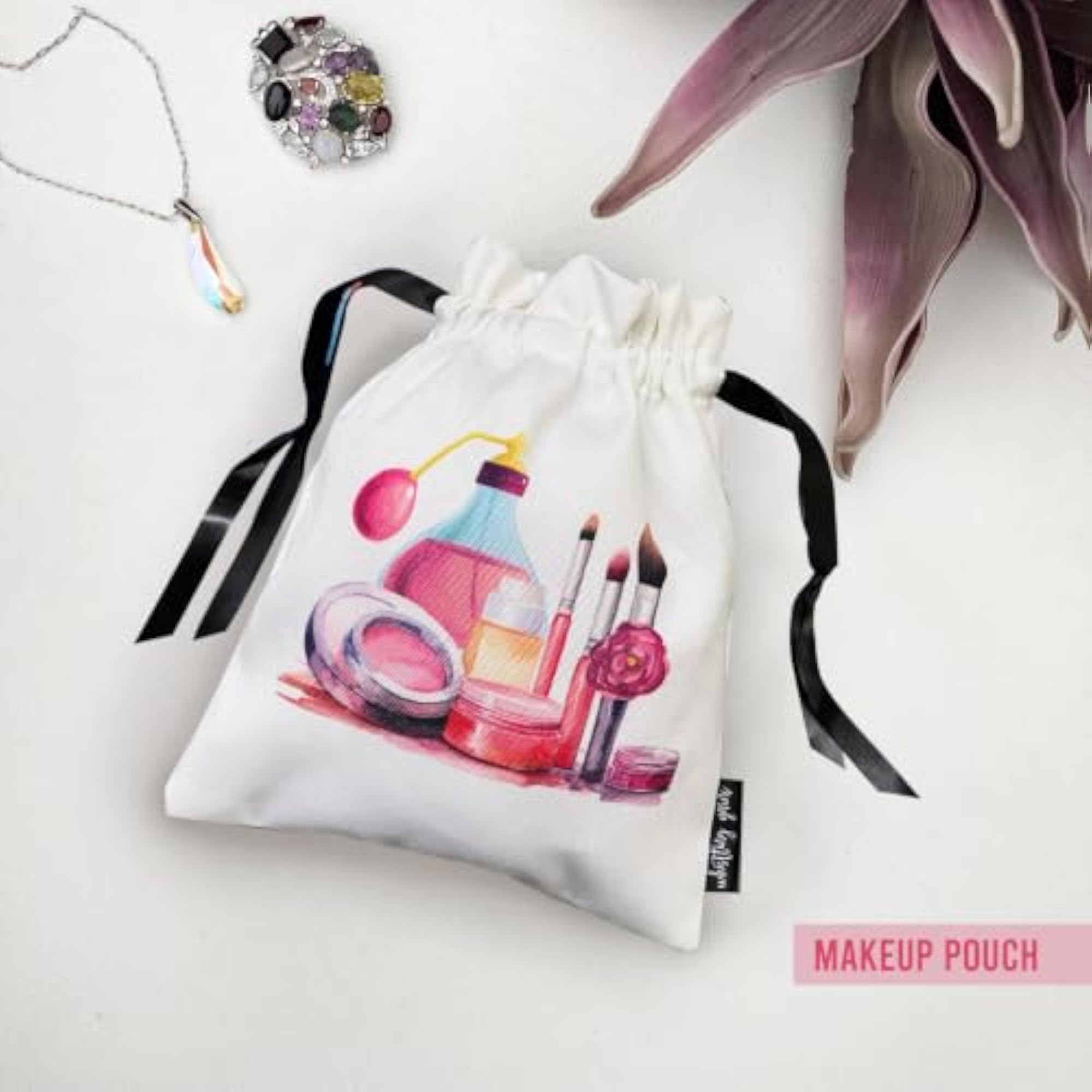 Pack of 5 Accessory Bags for Shoes, Jewellery, Makeup