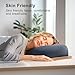 HUMANCOZY Reading Book Pillow Stand with 3-Color Adjustable Light, Hands-Free Book Holder for Bed or Lap, Wooden Surface, AAA Batteries Required