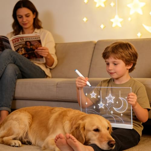 Tableau LED de dessin multicolore et tableau lumineux pour écrire des croquis - 3