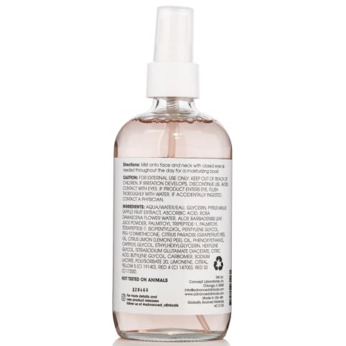 Advanced Clinicals VITAMIN C Face Toner W/Ferulic Acid & Rosewater, Antioxidant Facial Mist Spray thumb #1